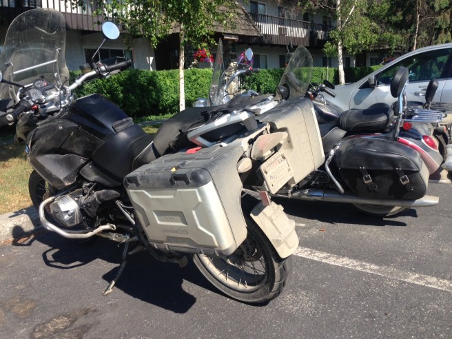 The bikes did all the work and took a dirt and bug beating