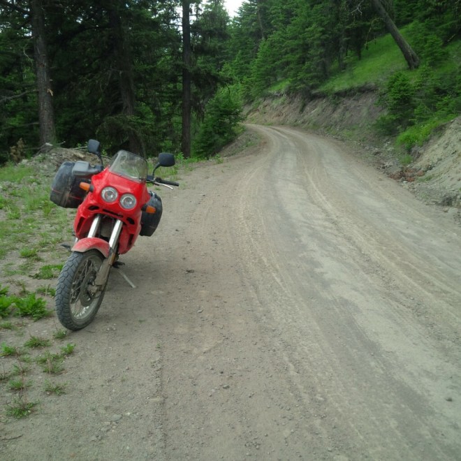 I am still in bush. Lust but just got cel [sic] service. About 50km to pavement I think. Fantastic.